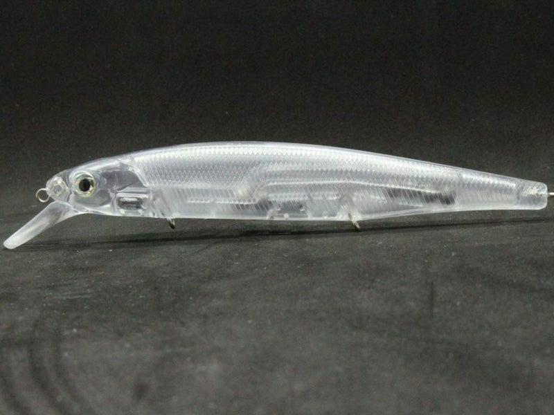 wLure 10 Blank Unpainted Minnow Crankbait Topwater Lipless Jerkbait Fishing Lures (UPM774P10) - Image 1